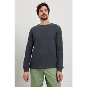 Rails gray waffle knitted thermal top